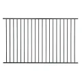 Top flat Galvanized Steel with Powders coating Bar pipe tubes Safety Fencing for Ground Park Garden fence barrier